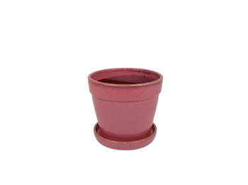 Arcey pot met schotel D15 H13cm Cherry