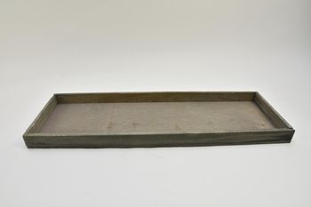 Holztablett Rechteck grau-wash 60x20x4cm
