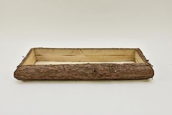 Bark tray 39x15x5cm Natural-wash