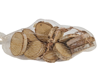 Netje berkschijfjes naturel 5-6cm 15 stuks