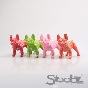 HOND FRANSE BULL STOOBZ 4 ASS F/R/G/O SPRAY 16 CM