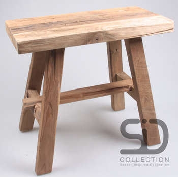 HOUTEN BANK RECYCLED TEAK 50X25X45 CM