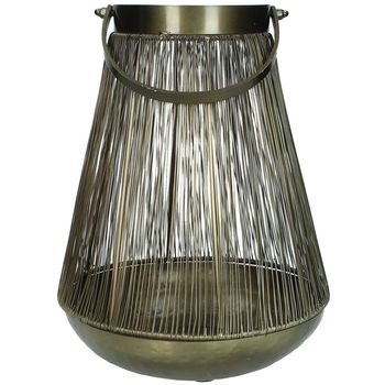 Lantern Metal Gold 21x21x28cm