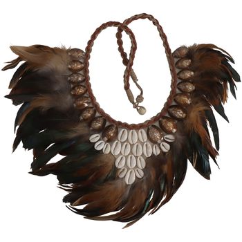 Ornament Feather Natural 35x2x50cm