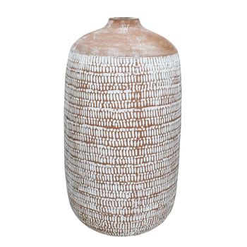 Vase Terracotta Brown 24x24x43cm