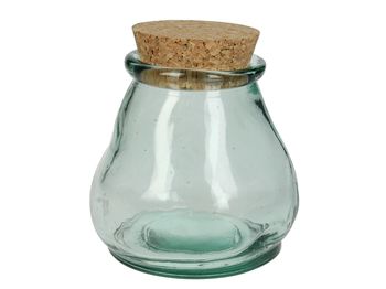 Kanister recyceltes Glas Klar 10x10x10cm