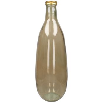 Vase Recyceltes Glas Braun 25x25x75cm