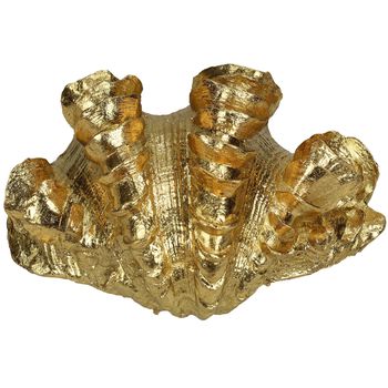 Ornament Koralle Polyresin Gold 22.5x16.7x9.8cm