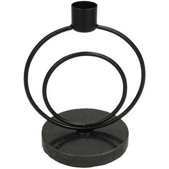 Candle Stick Black 15x9x11cm