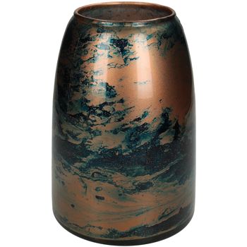 Vase Glass Blue 15x15x22cm
