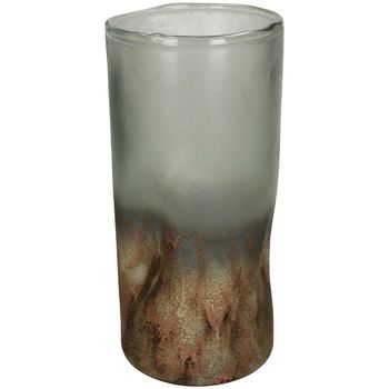 Vase Glass White 14x14x30cm