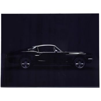 Wall Plaque Car Glass Black 60x0.4x80cm