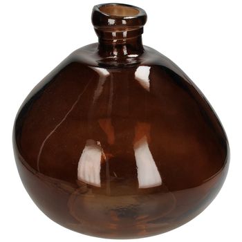 Vase Recycled Glass Terra 33x33x33cm