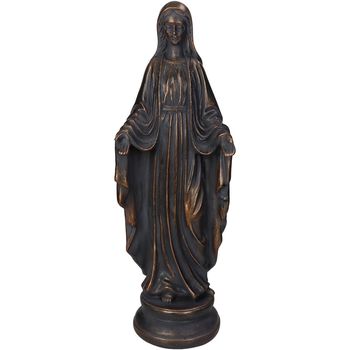 Ornament Statue Maria Polyresin Black 11.5x10.5x33.5cm
