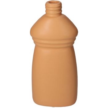 Vase Bottle Fine Earthenware Orange 9.2x5.8x20.5cm