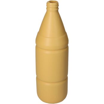 Vase Bottle Fine Earthenware Yellow 8x8x26cm
