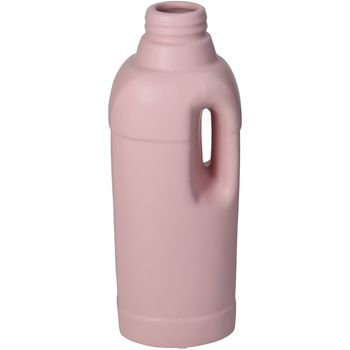 Vase Bottle Fine Earthenware Pink 9.3x8.8x25.5cm