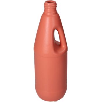 Vase Flasche Feines Steingut Pfirsich 9x9x27cm