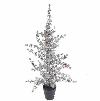 Ming Pine Tree in pot Green/White 180cm