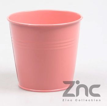 ZINK POT 0.5L XXS D11 H10 B7.5 CM ANTIEK PINK
