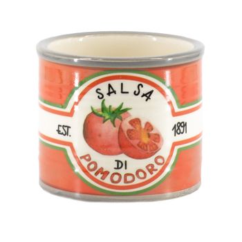 Aardewerk bakje salsa 7,3x7,3x6,3cm