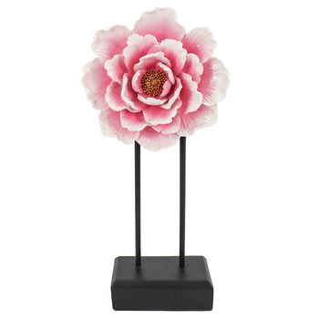 Decoratie standaard bloem 14x6,3x25,3cm