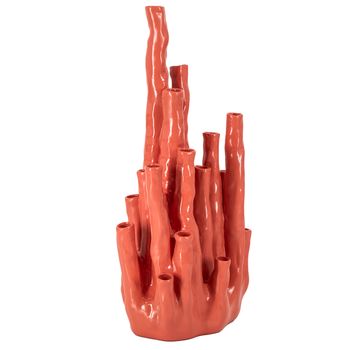 Vase einzigartig orange 22.5x15x48cm