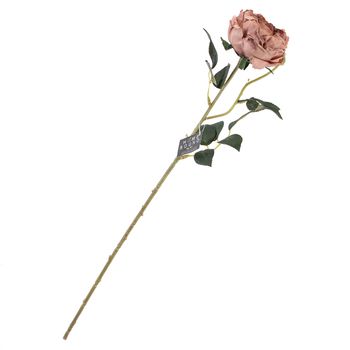 Kunstbloem roos oudroze 61cm