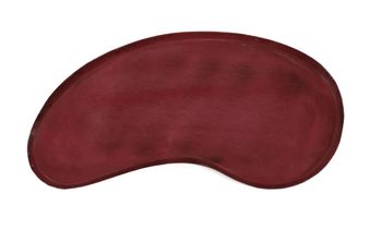 Metalen dienblad kidney roze 52x24x2cm