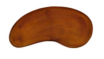 Metalen dienblad kidney tangerine 52x24x2cm