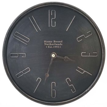 Standuhr Metall anthrazit 25x25x9cm