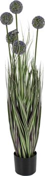 Künstliche Pflanze Gras Allium 110cm