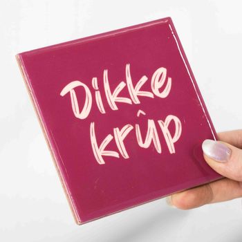 Tegeltje dikke krup