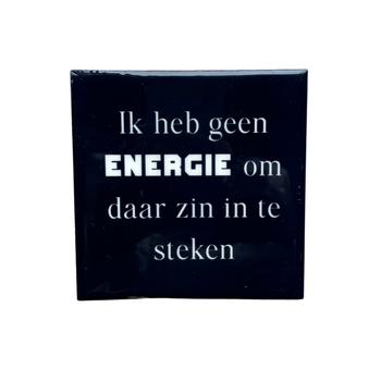 Tegeltje geen energie keramiek 10x10x0,5cm