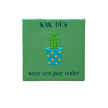 Tegeltje kak dus keramiek 10x10x0,5cm