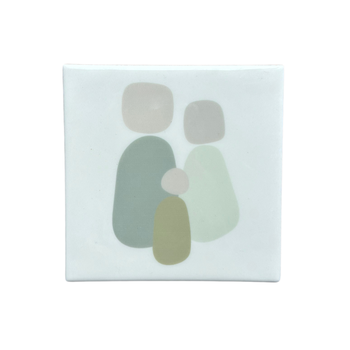 Tegeltje family of three keramiek 10x10x0,5cm