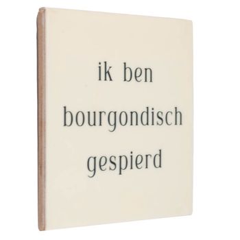 Tegeltje bourgondisch gespierd