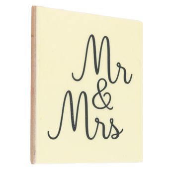 Tegeltje mr & mrs