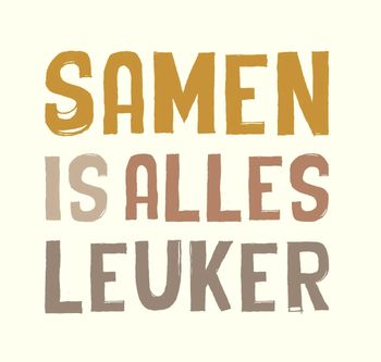 Tegeltje samen is alles leuker