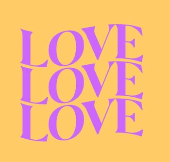 Tegeltje love love love