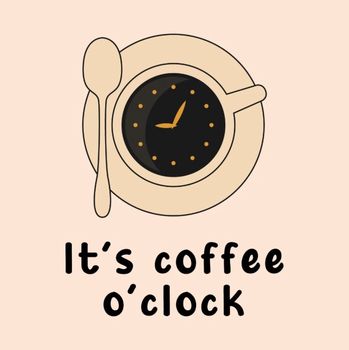 Tegeltje coffee o'clock