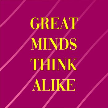 Tegeltje great minds