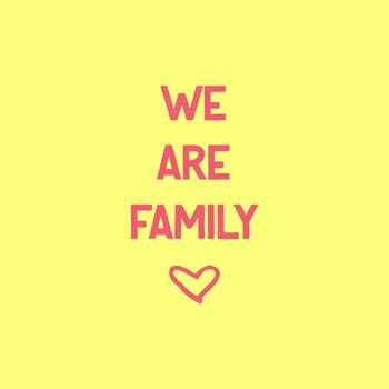 Tegeltje we are family
