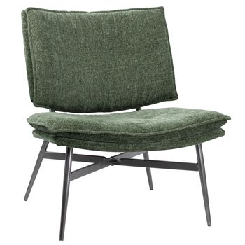 Fauteuil Pepijn in stof City groen 70x58x43cm