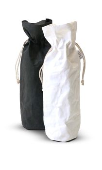 Sizo bag paper white winebag Ø 9,5 H 36,5cm