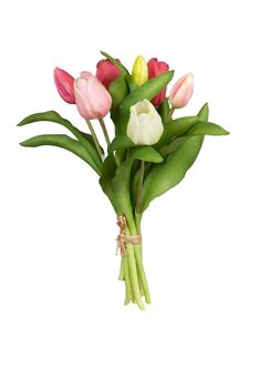 Real Touch Tulpenbundel h30cm roze mix