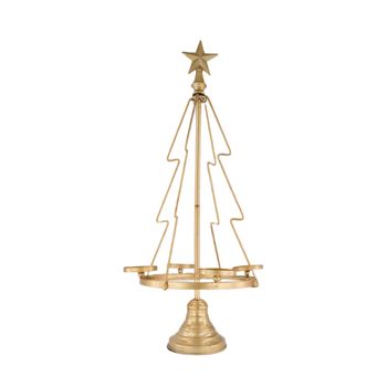 Candle holder tree metal 36.3x35.4x79.5cm Gold