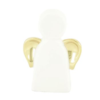 Angel ceramic 8.2x3.5x11.5cm White/Gold