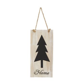 Sign blackboard Home fir wood with hanger 18x38x1.2cm