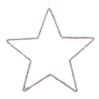 Ornament ster champagne - d40cm